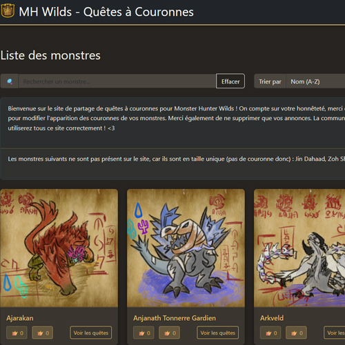 MH Wilds - Chasses aux couronnes